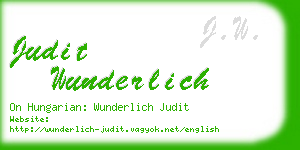 judit wunderlich business card